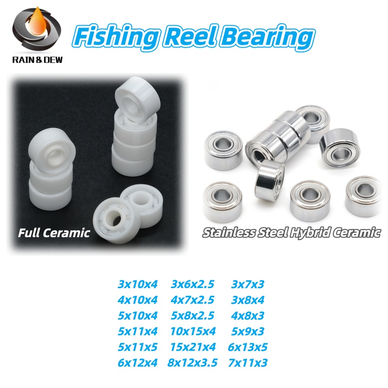 Baitcasting Reel - ตลับลูกปืนเซรามิกไฮบริด (1/5/10P) สำหรับรอกตกปลา Luya รอกเบทคาสติ้ง รอกสปินนิ่ง
